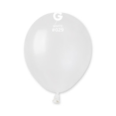 Повітряні кулі білий металік 5" (13 см) Gemar