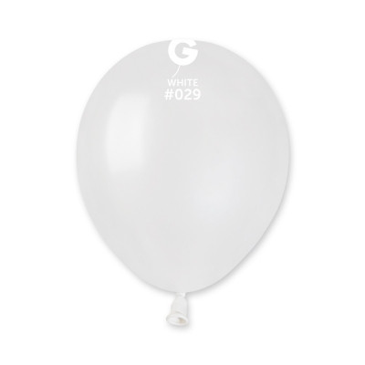Повітряні кулі білий металік 5" (13 см) Gemar