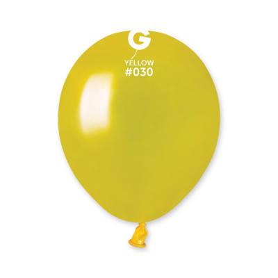 Повітряні кулі жовтий металік 5" (13 см) Gemar