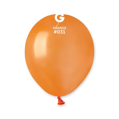 Воздушные шары оранжевый металлик 5" (13 см) Gemar