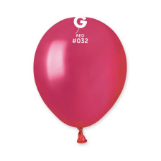 Повітряні кулі червоний металік 5" (13 см) Gemar