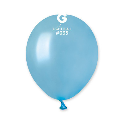 Повітряні кулі світло-блакитний металік 5" (13 см) Gemar