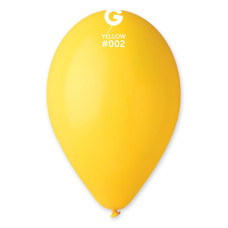 Повітряні кулі пастель жовтий 10" (25 см) Gemar