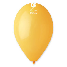 Повітряні кулі пастель жовтий 10" (25 см) Gemar