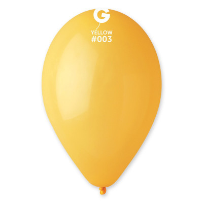 Повітряні кулі пастель жовтий 10" (25 см) Gemar