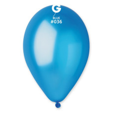 Повітряні кулі металік блакитний 10" (25 см) Gemar