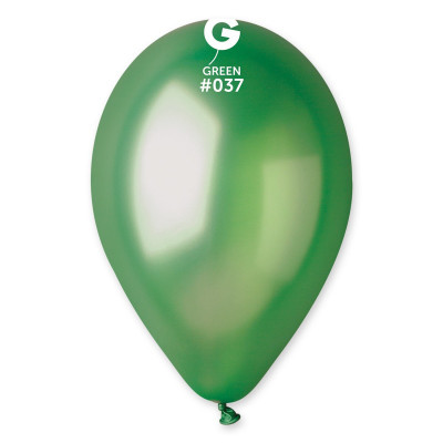 Повітряні кулі металік зелений 10" (25 см) Gemar