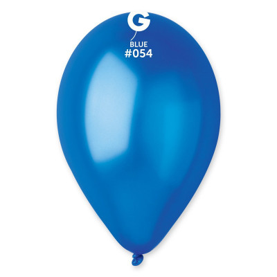 Повітряні кулі металік синій 10" (25 см) Gemar