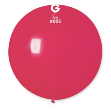 Куля сюрприз пастель червоний 31" (80 см) Gemar