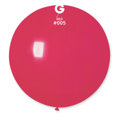 Шар сюрприз пастель красный 31" (80 см) Gemar