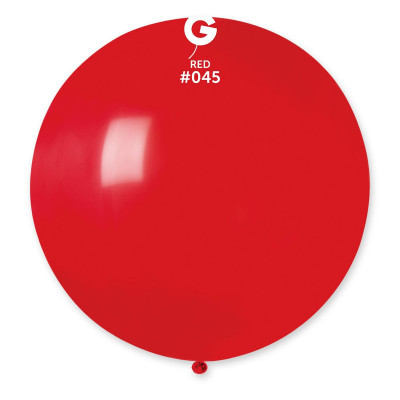 Куля сюрприз пастель червоний 31" (80 см) Gemar