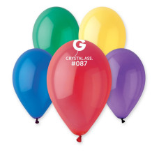 Повітряні кульки кристал асорті 12" (30 см) Gemar