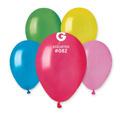 Повітряні кулі асорті металік 8" (21 см) Gemar