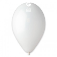 Повітряні кулі білий пастель 8" (21 см) Gemar