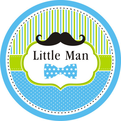 Тарілки паперові одноразові дитячі "Little Man". 18 см.10 шт.