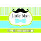 Пригласительные на деньнародження дитячі " Little Man "  10 шт рос