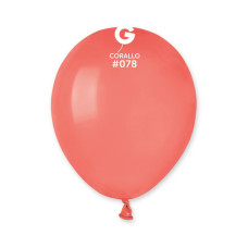 Повітряні кульки пастель кораловий 5" (13 см) Gemar