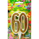 Свічка цифра ювілейна золото "60"