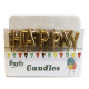 Свечи-буквы "Happy Birthday" золото