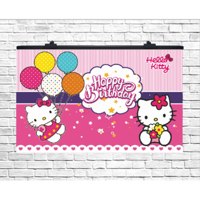Плакат для праздника Hello Kitty, 75х120 см