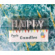 Свечи-буквы "Happy Birthday" серебро
