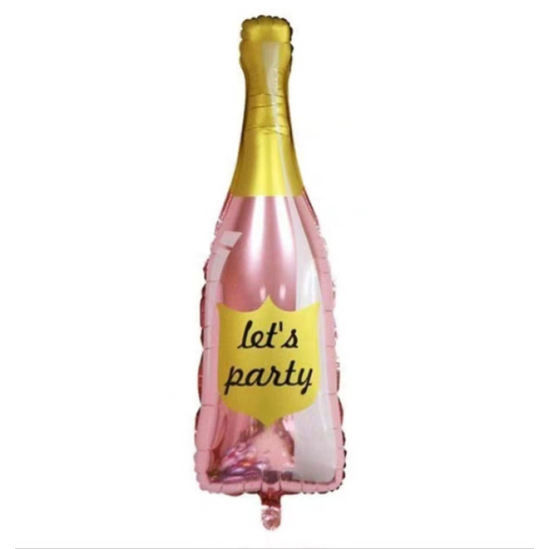 Фольгированный шар  "Бутылка Lets party" 106х40 см (Китай) в упаковке