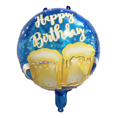 Фольгированный шар Happy Birthday "Пивные кружки" (Китай)