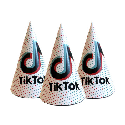 Колпаки праздничные "Тик Ток", 20 шт/уп