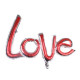 Повітряна фольгована куля LOVE 83х38 см (Китай) в пакованні