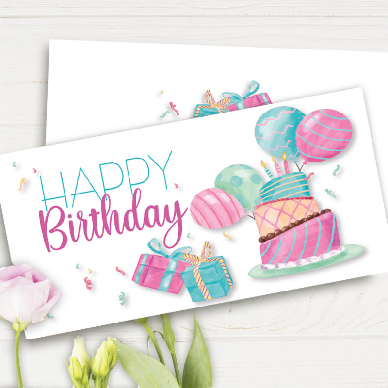 Конверт для грошей "Happy Birthday"