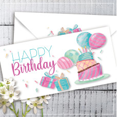 Конверт для грошей "Happy Birthday"