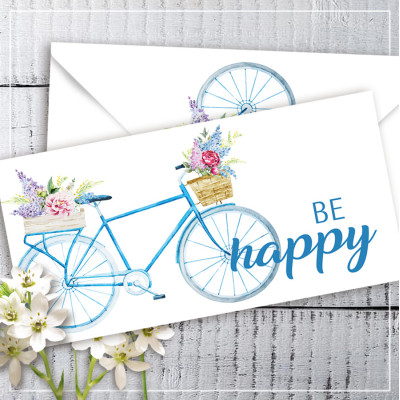 Конверт для денег "Be happy"