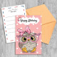 Поздовлива листівка Happy Birthday Girl