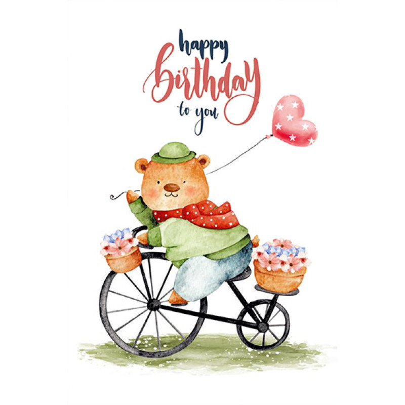 Поздоблива листівка Happy Birthday to you