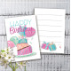 Мини открытки "Happy Birthday" (10 штук)