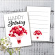 Міні листівки "Happy Birthday" (10 штук)