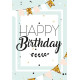 Міні листівки "Happy Birthday" (10 штук)