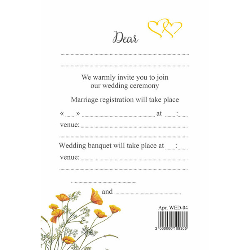 Wedding invitation