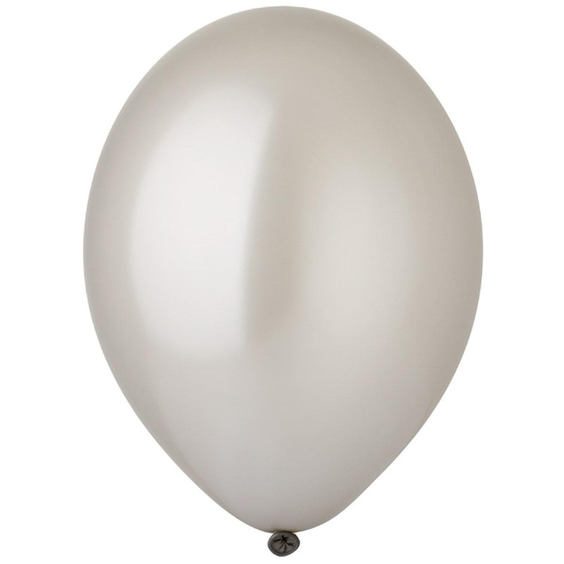 Воздушные шары 10,5" металлик серебряный 50 шт Belbal (Бельгия)