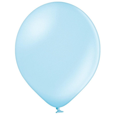 Повітряні кулі 12" (30 см) металік блакитний 50 шт Belbal (Бельгія)