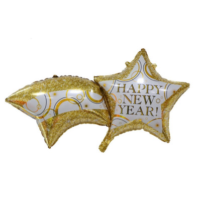 Куля комета Happy New Year 105х52 см (Китай) в упаковці