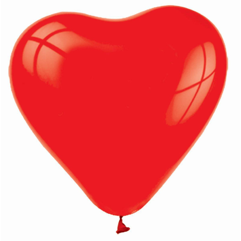 Повітряні кулі серце пастель червоне 12" (30 см) Balonevi