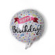 Фольгована куля Happy Birthday конфеті (Китай)