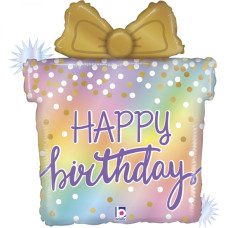 Фольгована куля Подарунок Happy Birthday (Grabo) в упаковці