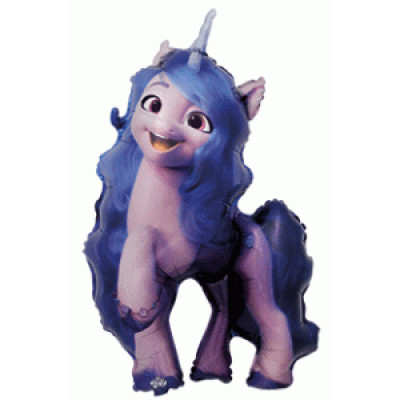 Фольгированный шар My Little Pony Иззи Мунбоу 99х75 см (Flexmetal) в упаковке