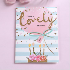 Міні листівка "Have a Lovely birthday" 8,5х12,5 см