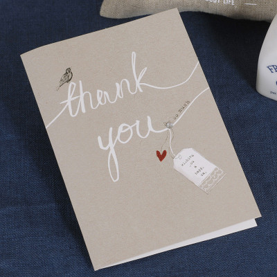 Мини открытка "Thank you" 10х15 см