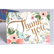 Міні листівка з тисненням "Thank you" 10,5х14 см