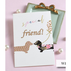 Міні листівка з глітером "Special friend!" 9,5х14 см