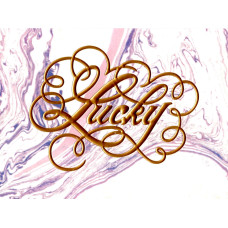 Міні листівка з тисненням "Lucky" 10,5х14 см
